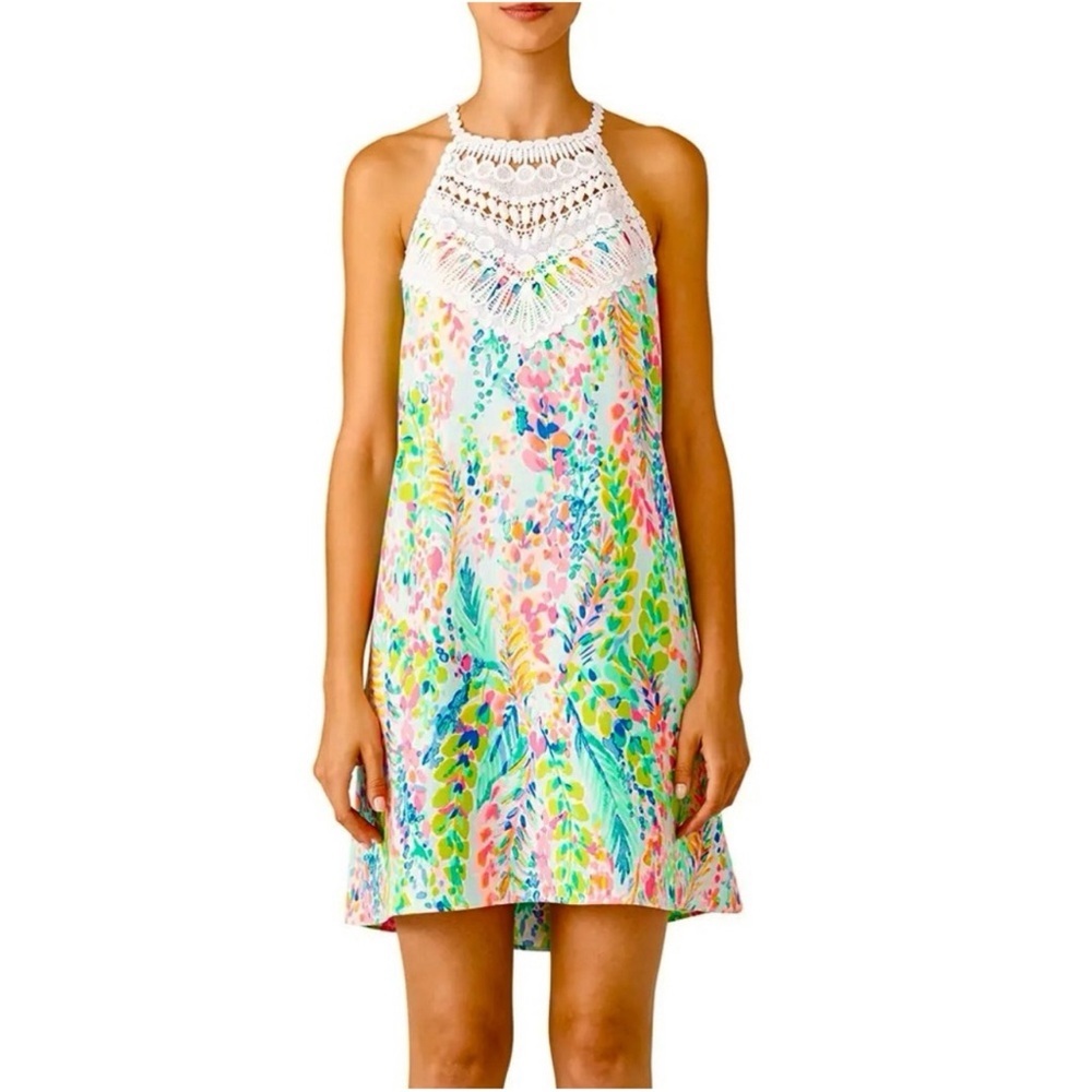 Lilly Pulitzer Pearl Soft Shift Dress in Catch the Wave Pattern Size 2